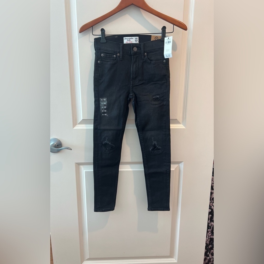 Abercrombie Kids Black Super Skinny Jeans Size 9/10